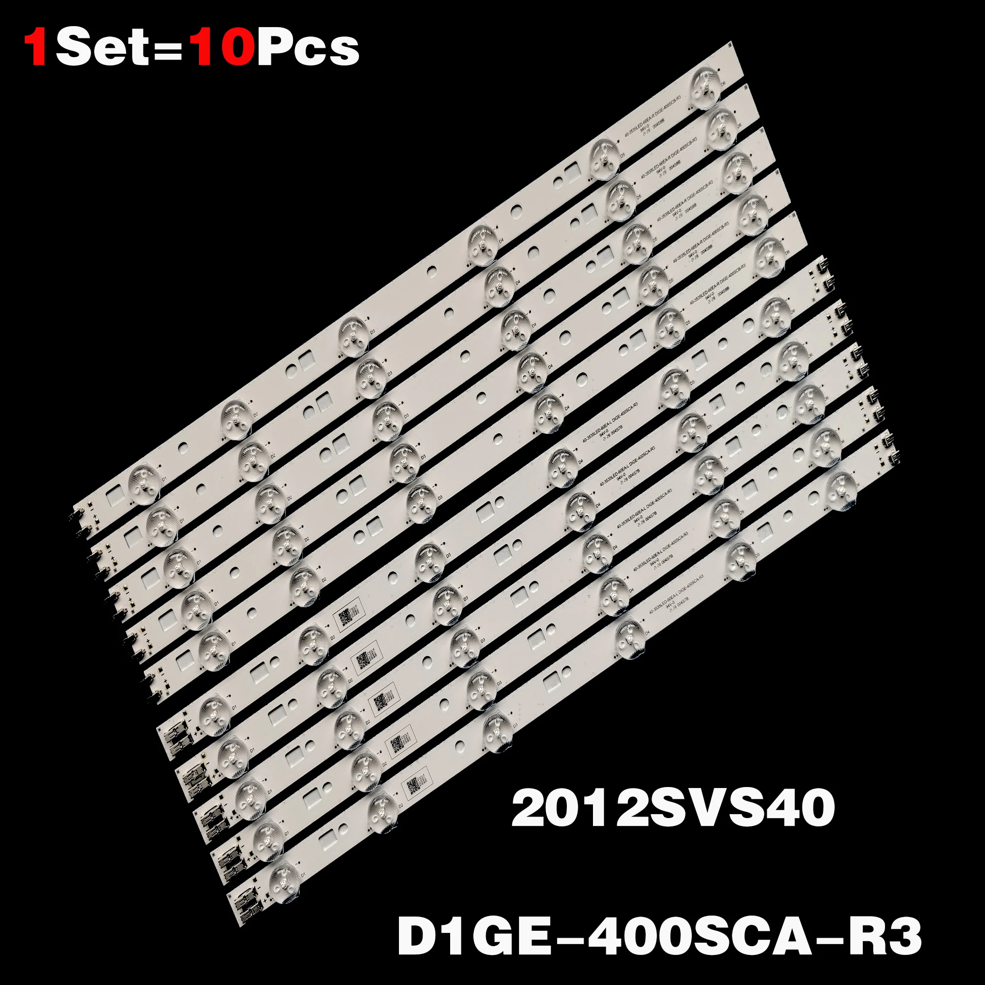 Светодиодная подсветка UE40EH6030 UA40EH5080R 40 светодиодный-60EA-L/R D1GE-400SCA-R3 2012SVS40 3535 LEFT06/RIGHT06, 10 шт./комплект