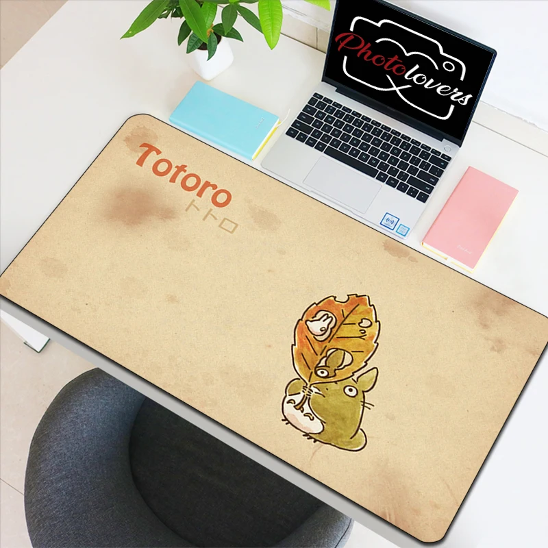 

Коврик для мыши Totoro Mausepad Kawaii, резиновый игровой коврик, аксессуары для компьютера, коврик для рабочего стола, раскладные коврики для клавиатуры, аниме, для ПК