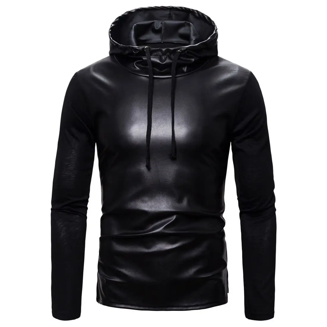 

Мужская одежда S-6XL 2022, новинка, модный свитер с капюшоном из искусственной кожи и хлопка, кожаное пальто, модные костюмы