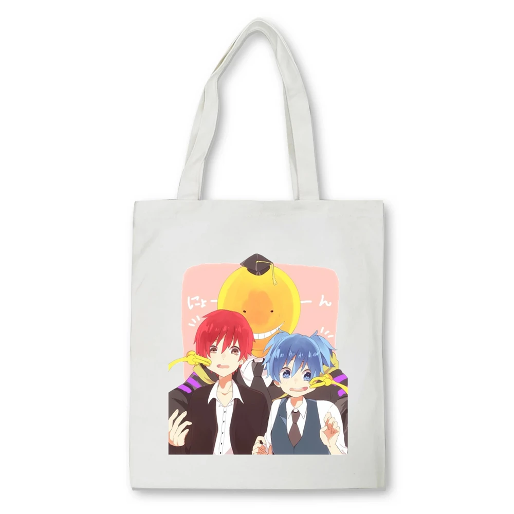 

Assassination Classroom Anime Koro Sensei Handbags Shoulder Bags Casual Shopping Girls tote bag Women Elegant Canvas Bag Bolsas