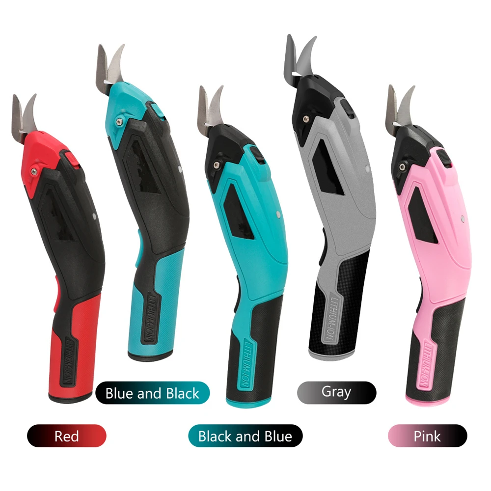 

Electric Scissors Cloth Cutting Machine Lithium Charging Leather Sewing Tailor Scissor Tungsten Steel Blade Portable Hand Tool