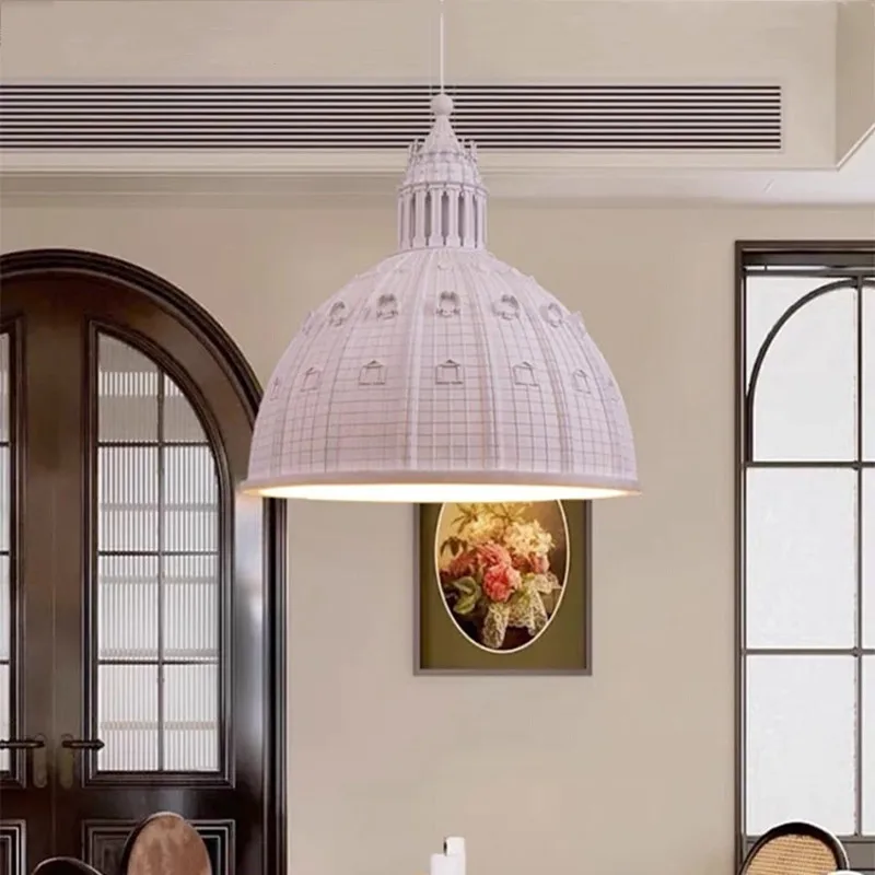 Французский замок Люстра Винтажный узор Ресторан Бар Лампа Спальня