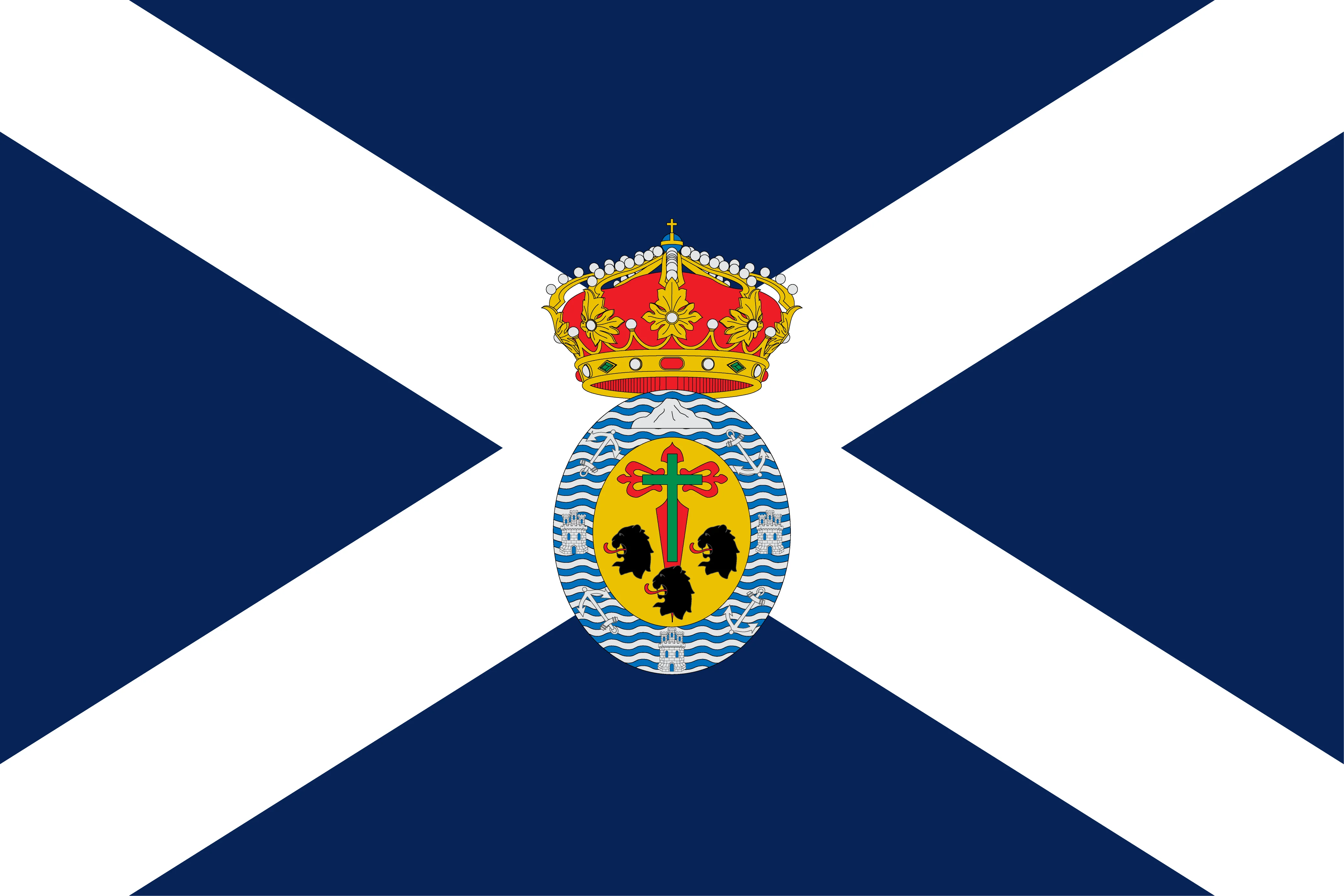 

The Flag Of Santa Cruz De Tenerife Spain Was Used For Decoration