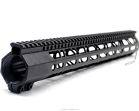 new clamp on black high profile tactical 17 inches m lok handguard with steel barrel nut fits 3087 62 dpms lr_308