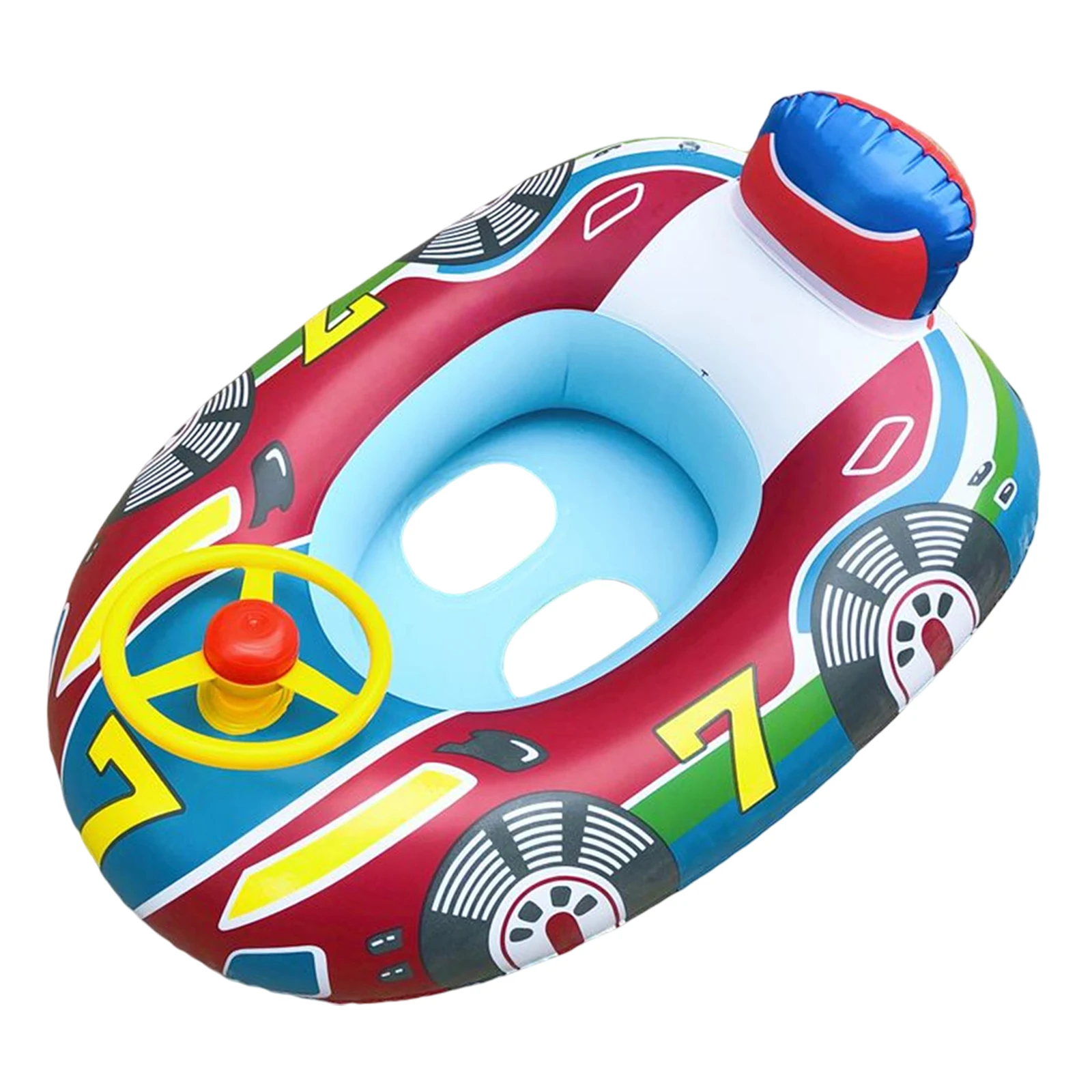 Inflatable Float Seat Baby Swimming Circle Car Shape Toddler Swimming Ring Water Fun Pool Toys Kid Child Swim Ring Accessories