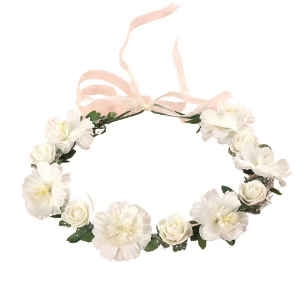 

Beautiful Floral Crown Headband Eye-catching Artificial Wedding Artificial Flower Crown Kids Floral Crown Flower Crown
