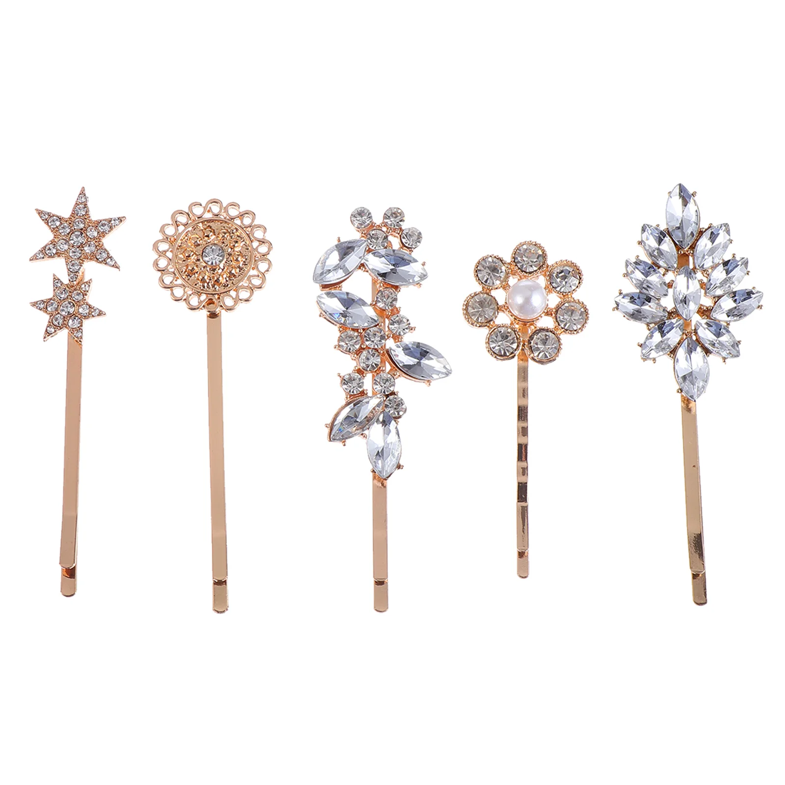 

Horse Eye Clip Lady Hair Clips Alloy Bobby Pin Female Women Flower Design Decor