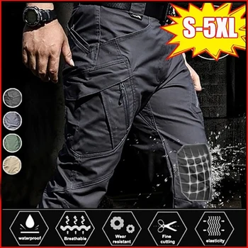 calças táticas calças Urbano ao ar livre de carga de verão para homens do exército calças de carga à prova dwaterproof água wear resistant calças largas macacão 1