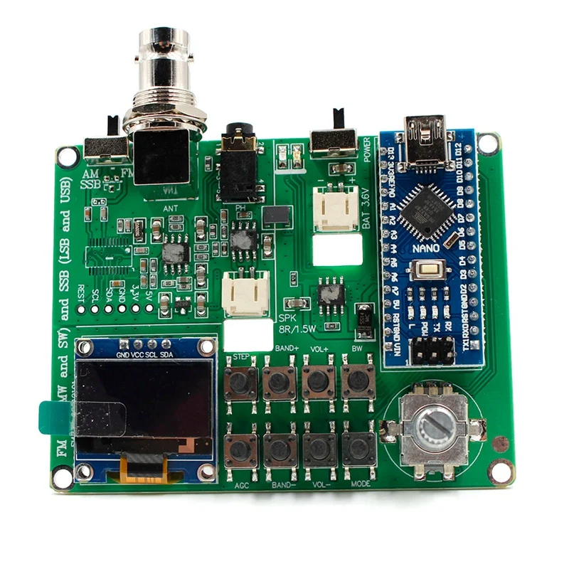 

SI4732 All Band Radio FM AM (MW And SW) SSB With Speaker Battery