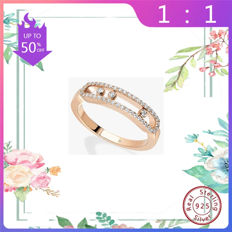 Anillo de plata ley s925 с геометрической классической формой anillo conmemorativo lujoso и minimalista Diamante en