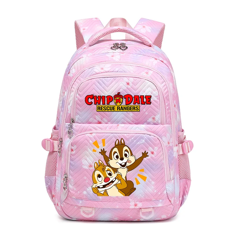 Школьный рюкзак для мальчиков и девочек Disney Chip n Dale милый школьный
