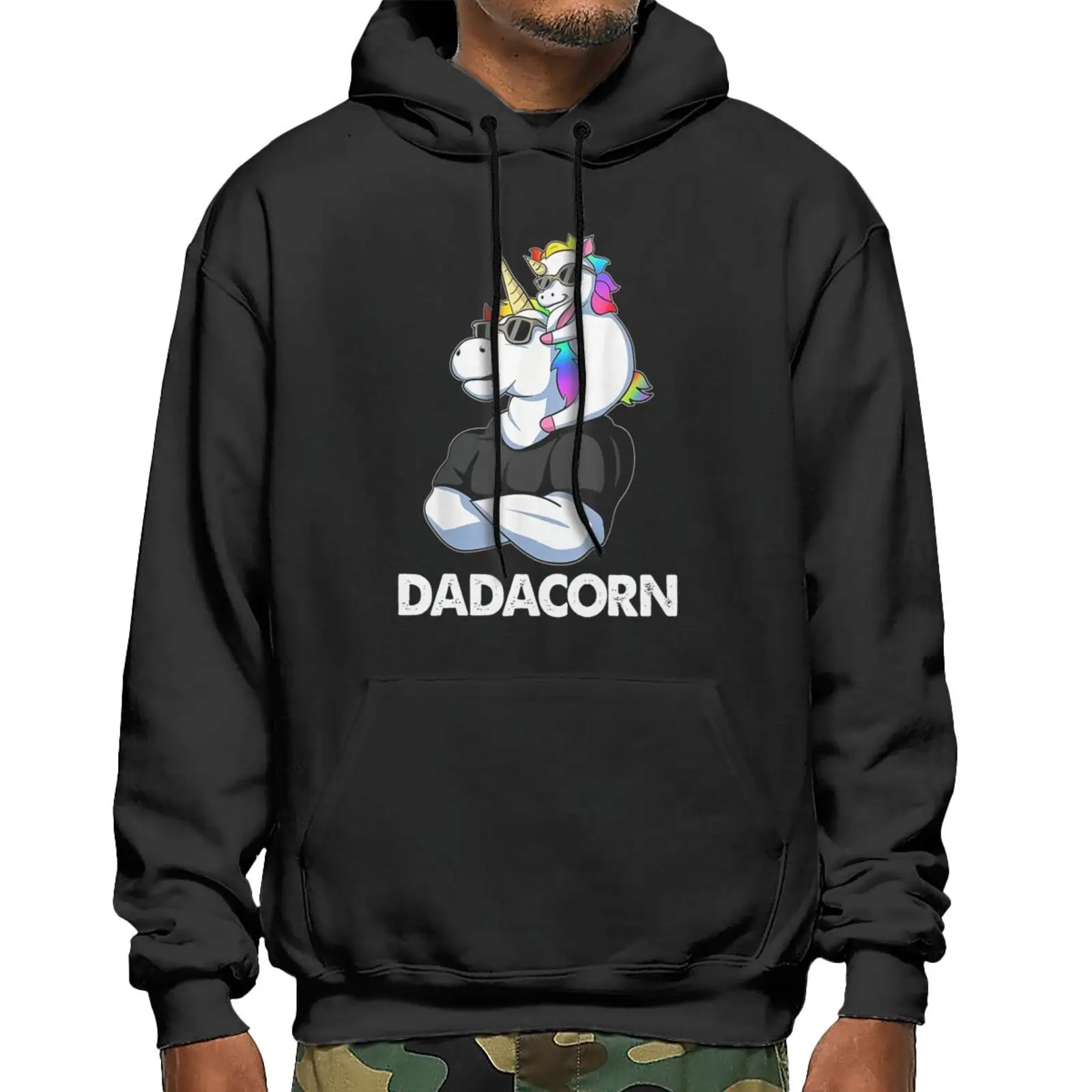 

Dadacorn Unicorn Dad And Baby Christmas Hoodie Anime Clothes Sweatshirts For Men Hood Man Sweatshirts Sweater Oversized Hoodie