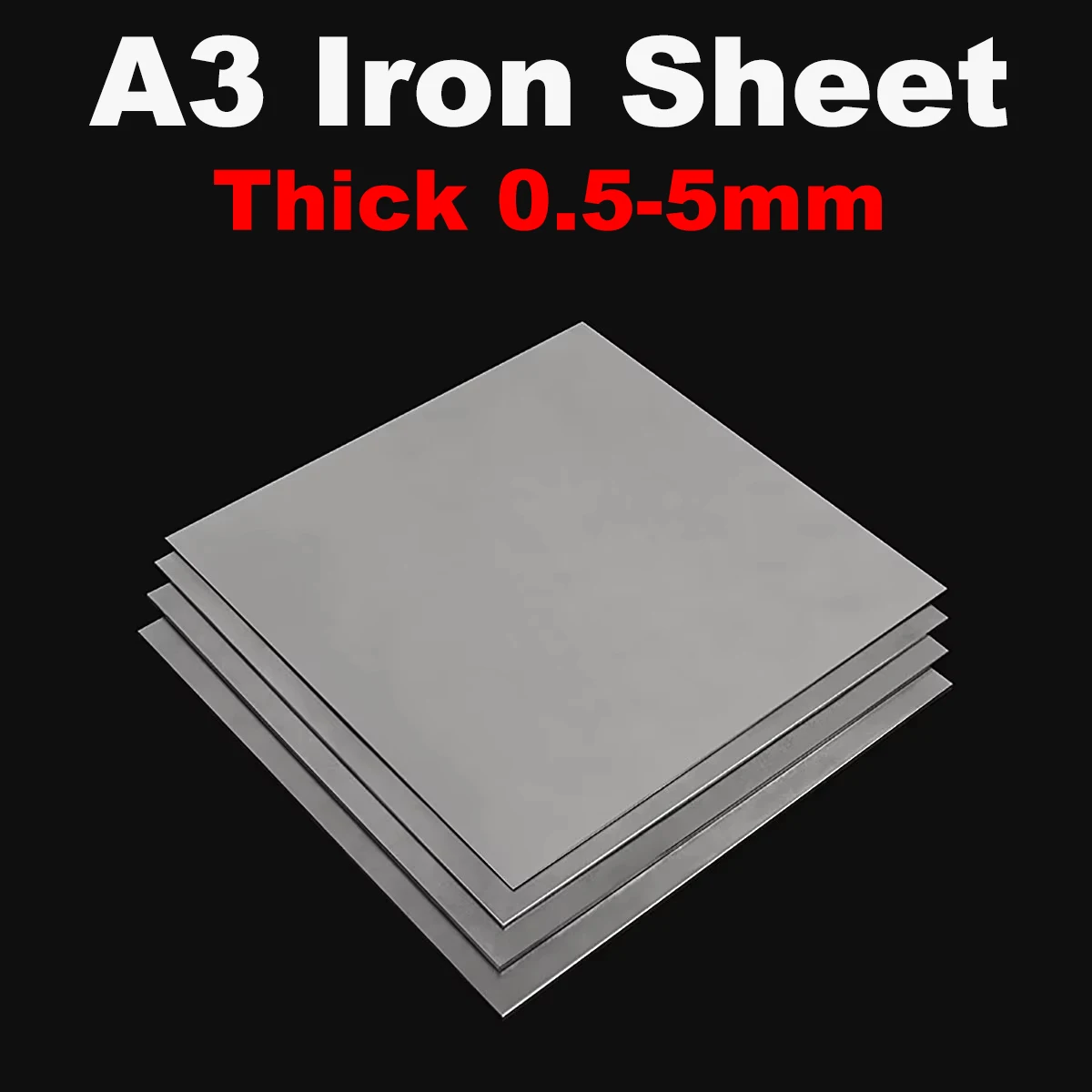 

1 шт. железный лист формата А3, толщина 0,5/0,8/1/1,5/2,5/3/5 50x50 мм 100x100 мм 100x150 200x200 300x300 300x400 мм железная пластина, настраиваемая