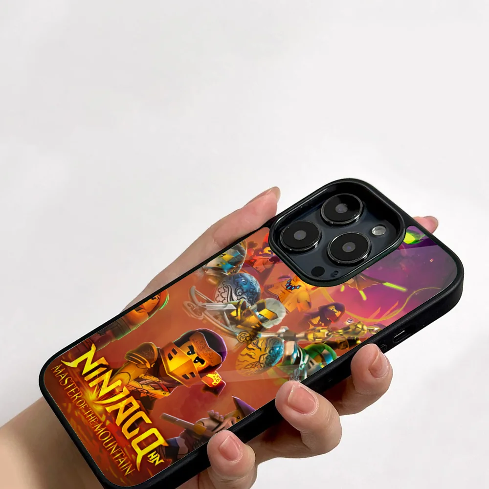 Чехол для телефона Funny-N-Ninjago IPhone 11 12 13 14 15 16 Plus Pro Max зеркальный акриловый чехол из
