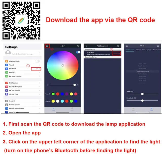 Smart RGB Symphony Sound Control LED Light Music Rhythm Ambient Pickup Lamp With App Control For TV Compute Gaming Desktop Decor 5