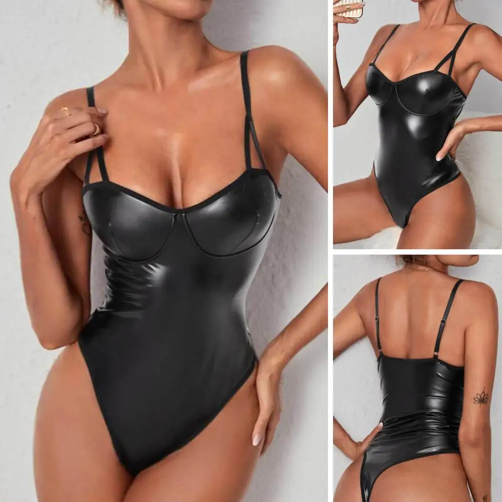 

Облегающий костюм-кошка с пуш-ап и открытыми плечами, боди для ночного клуба, для романтической ночи