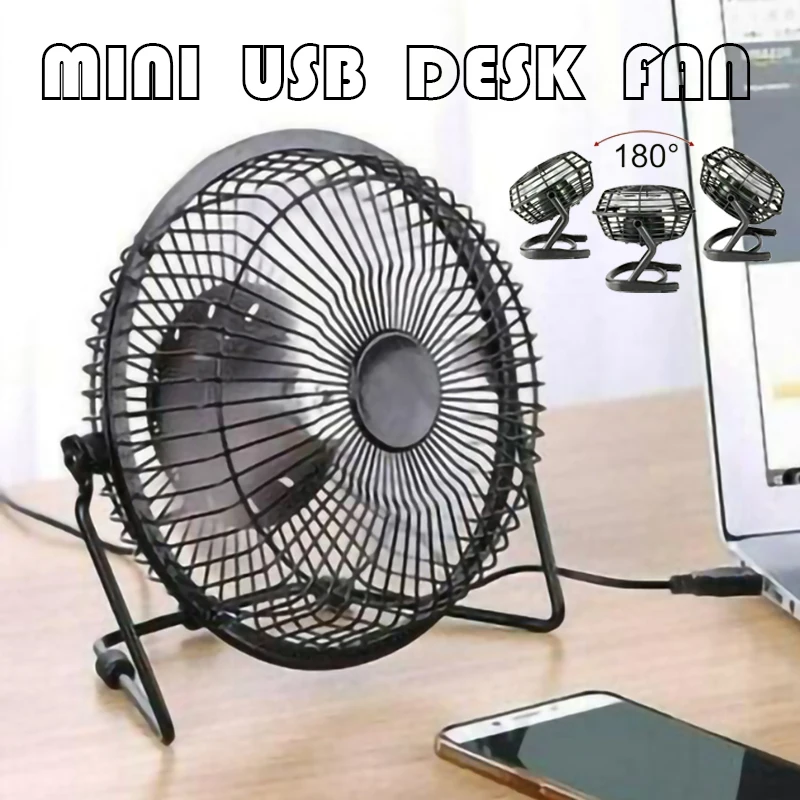 

Мини-кулер Настольный с USB, 5 в пост. Тока, вращающийся на 180 градусов