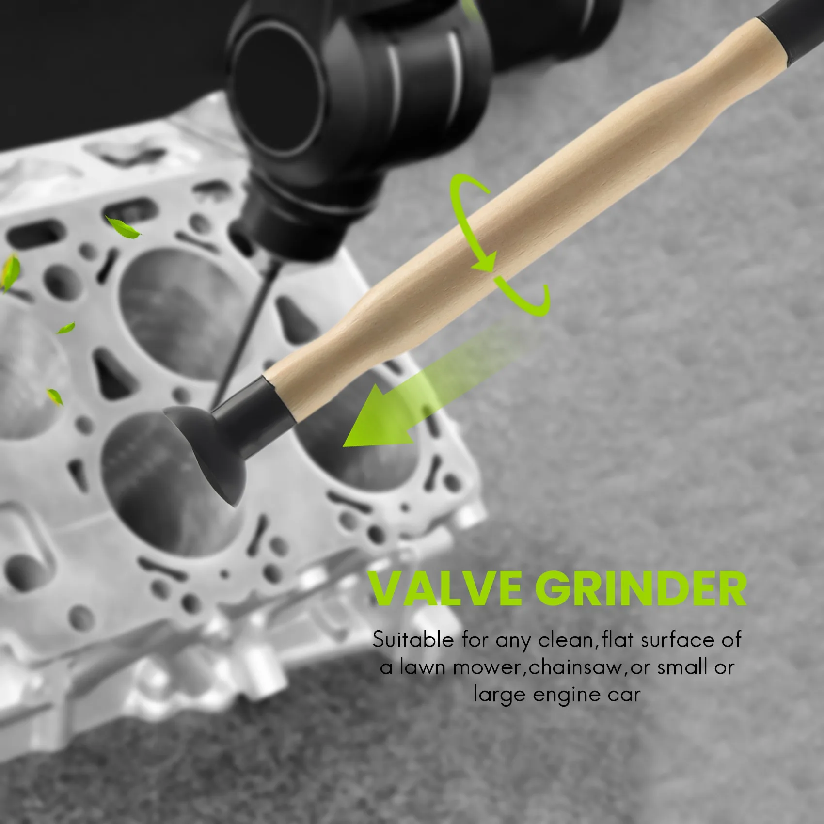 

Набор инструментов для ручной шлифовки с клапаном, набор из 2 предметов, двухсторонняя присоска, круглая палочка, 1-1/8 дюйма, 1-3/8 дюйма, 5/8 дюйма, 3/16 дюйма