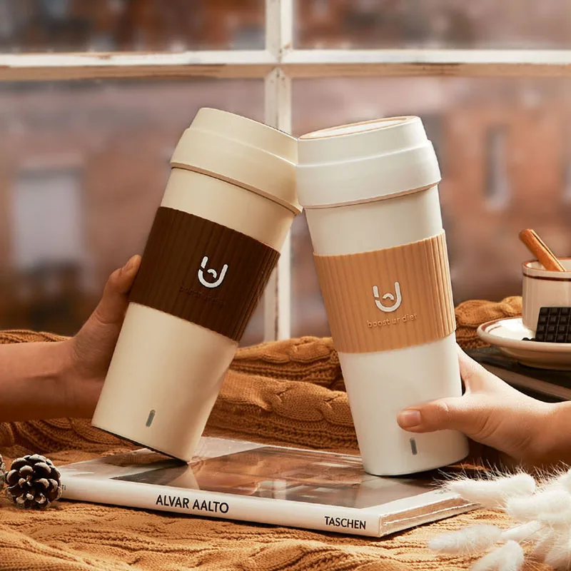 

400ML Smart Electric Kettle Thermal Cup for Coffee Tea Milk 6 Minutes Quick Water Boiling Portable Travel Heating Cup BPA-Free