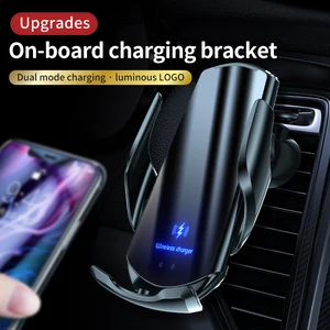 car wireless charger for iphone 12 iphone 13 series wireless charging car charger phone holder air vent stand free global shipping