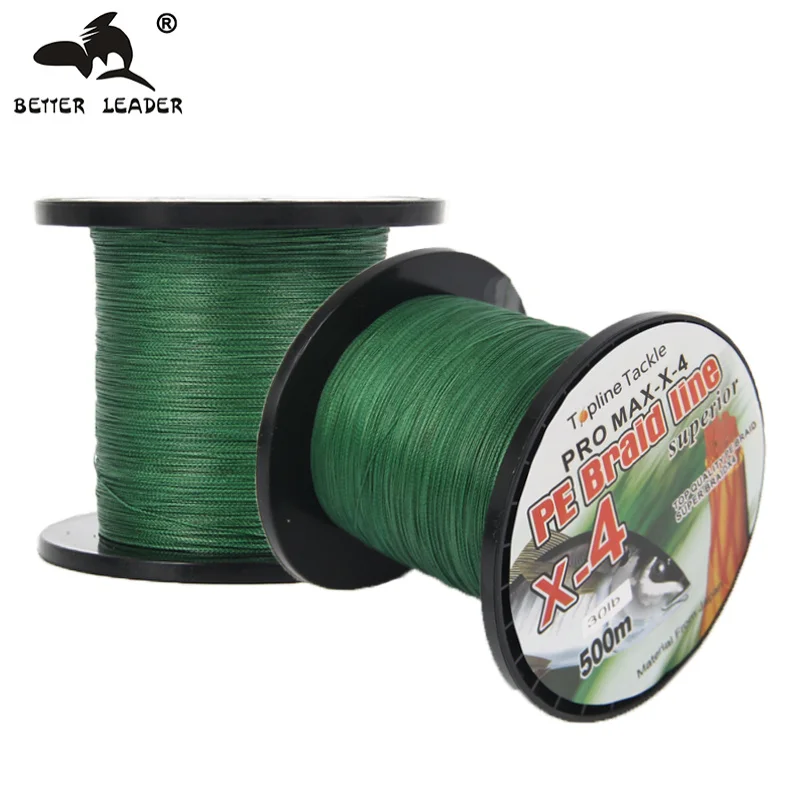 

Better Leader 300M 100M braided fishing line 4 strands Japan Multifilament Fishing Lines Carp Fish Thread PE Line Cord