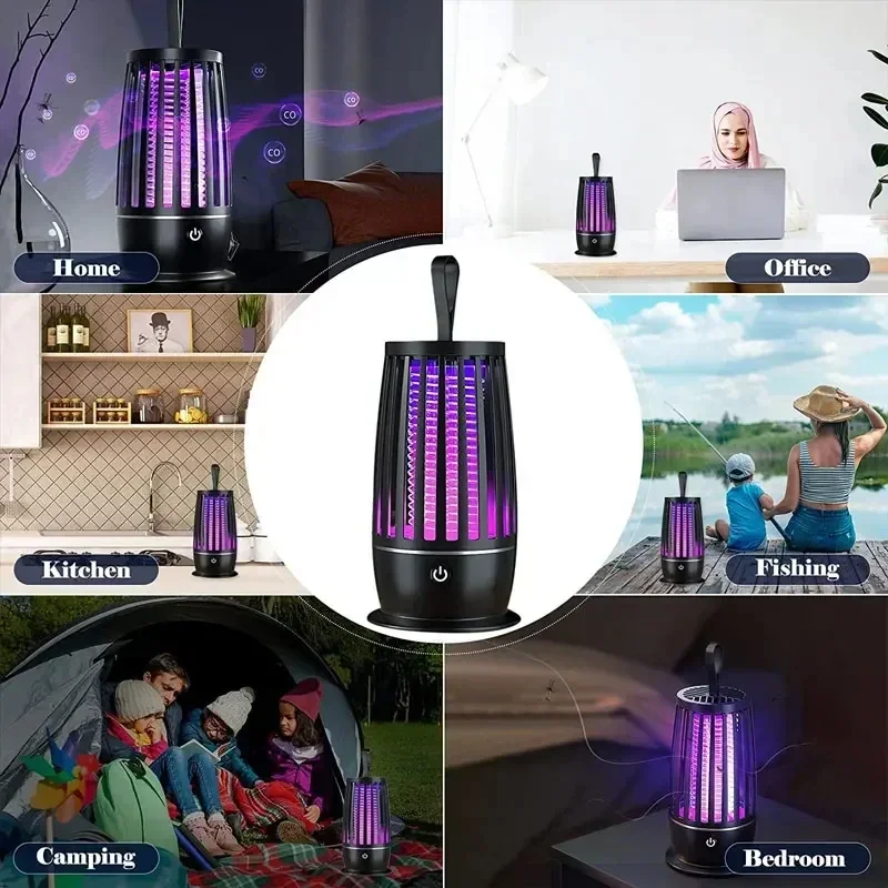 Лампа-ловушка для насекомых электрическая ловушка с зарядкой от Usb и