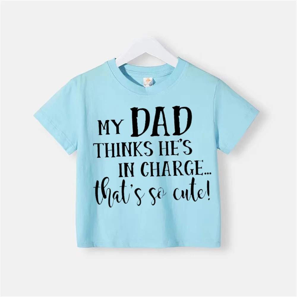 Хлопковая футболка унисекс с короткими рукавами и мультяшным принтом для детей