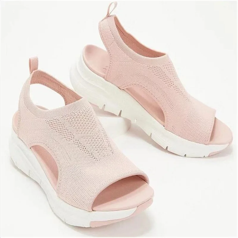 

Hot Selling Thick Sole Plus Size Sandals Roman Sandals Summer Comfort Casual Sandals Women's Shoes Beach Wedge Sandals Women