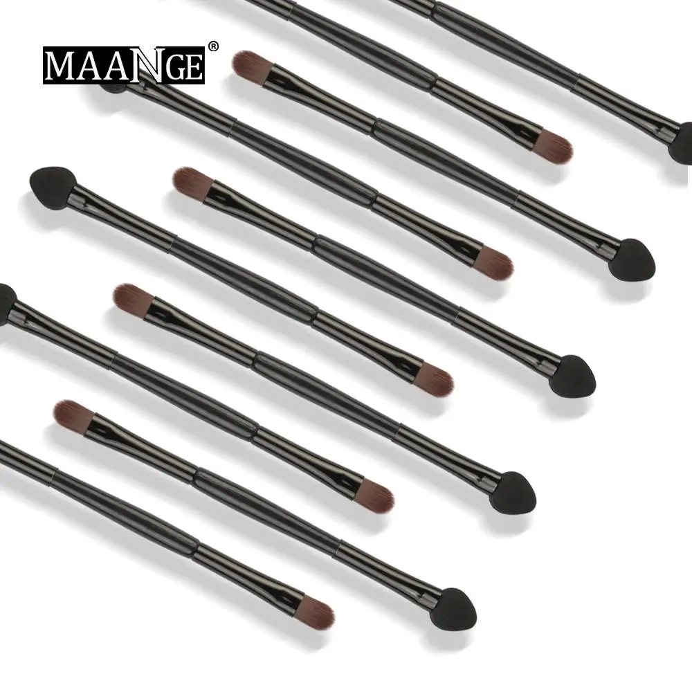 

/Set Makeup Brush Multifunctional Beauty Makeup Tools For Double-headed Eye Shadow Brush Black Pole Eyelashes Cosmetic Tool