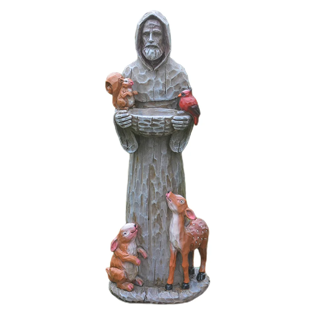 

Bird Feeder Francis Garden St Statue Outdoor Bath Sculpture Statues Clearance Bowl Figurine Religious Feedingfeeders Assisitray