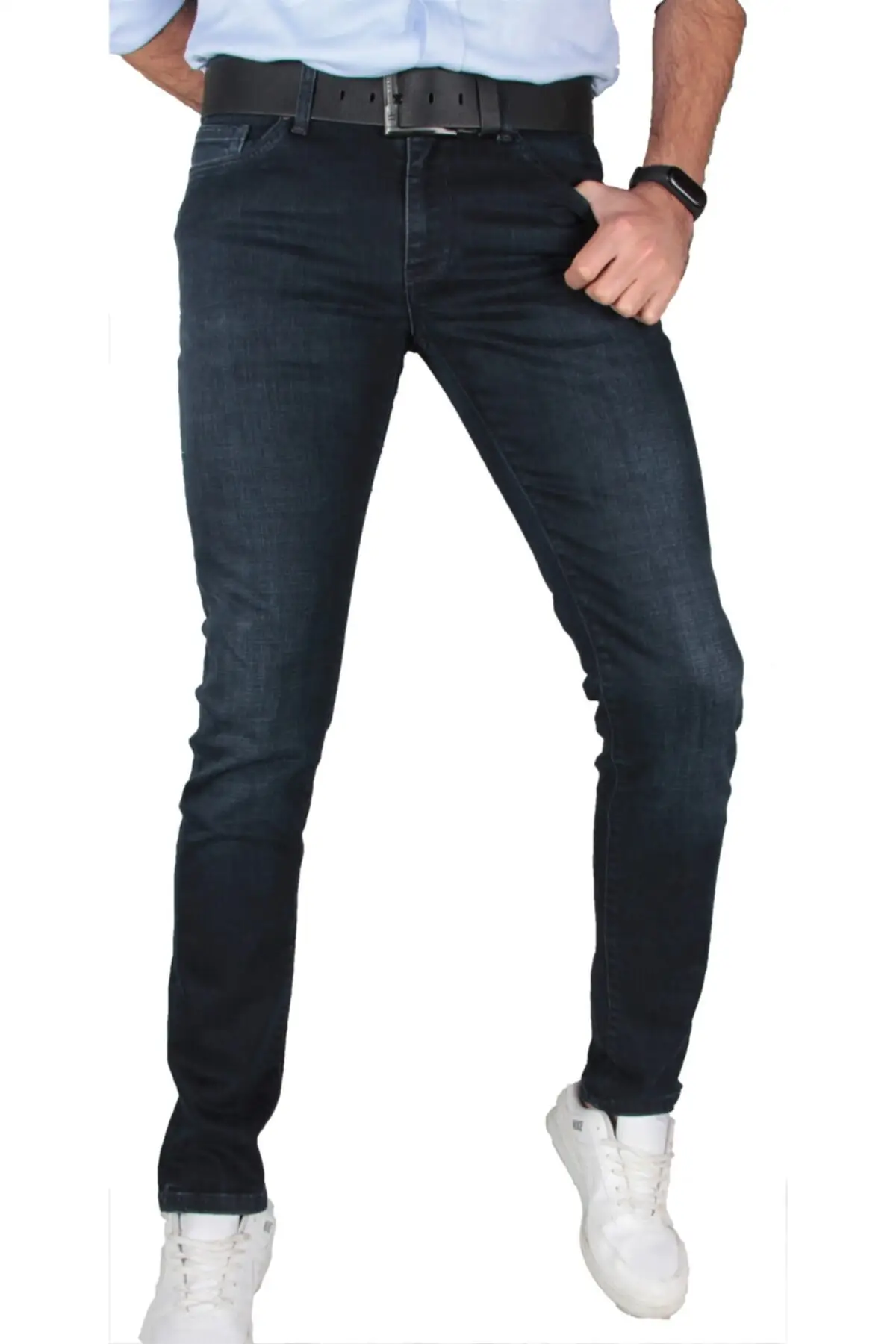 Male to Male Liquid Dark Navy Blue Jeans Men's Jeans 2022 Fashion