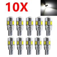 10 pieces 6 smd t10 led lamp white canbus parking light interior lighting light