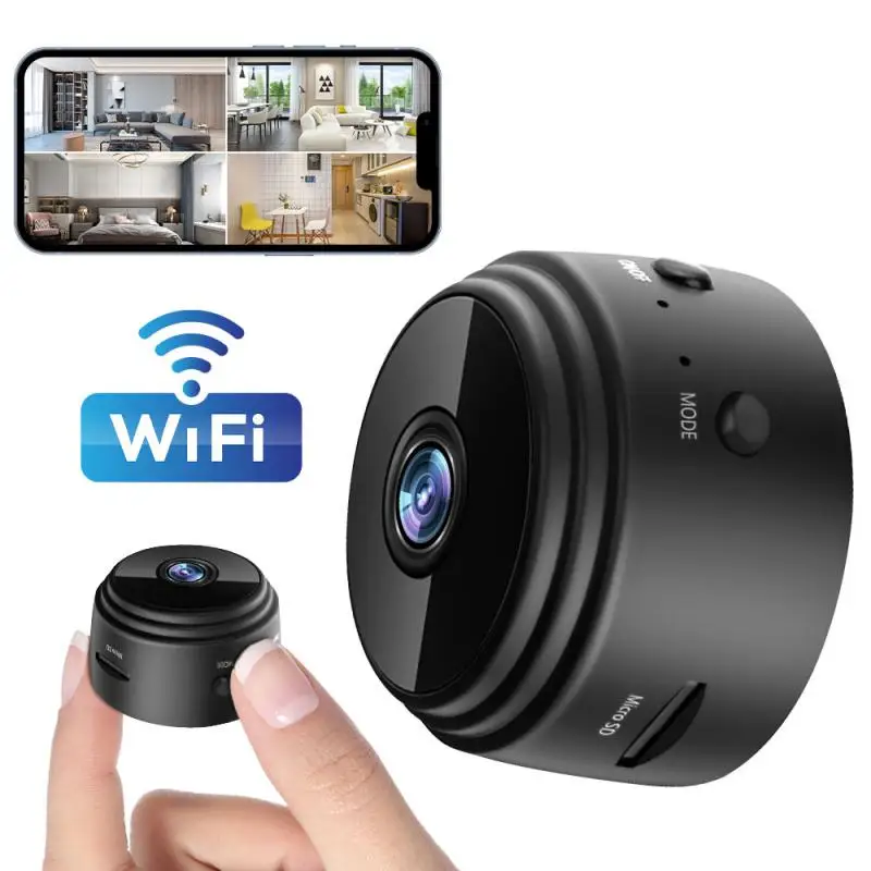 

Wifi Camera Mini Magnetic 1080p Hd Network Camera Security Protection Black Home Accessories Smart Home Remote Monitor Wireless