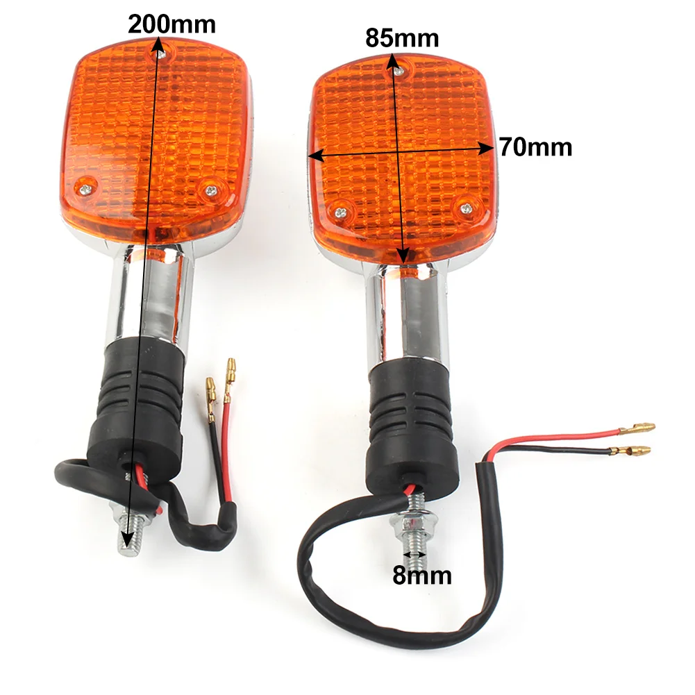 2 шт. мотоциклетные указатели поворота индикаторные лампы желтого цвета для Honda