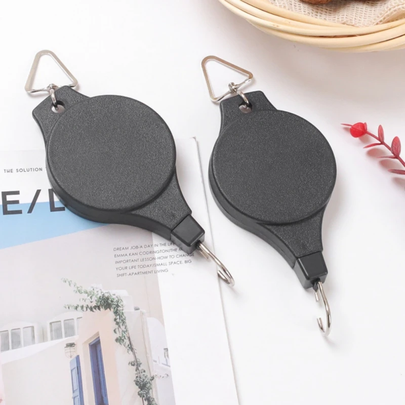 

Hanger For Potted Plants Adjustable Telescopic Retractable Pulley Pull Down Hanger Hanging Flower Hook Garden Decor