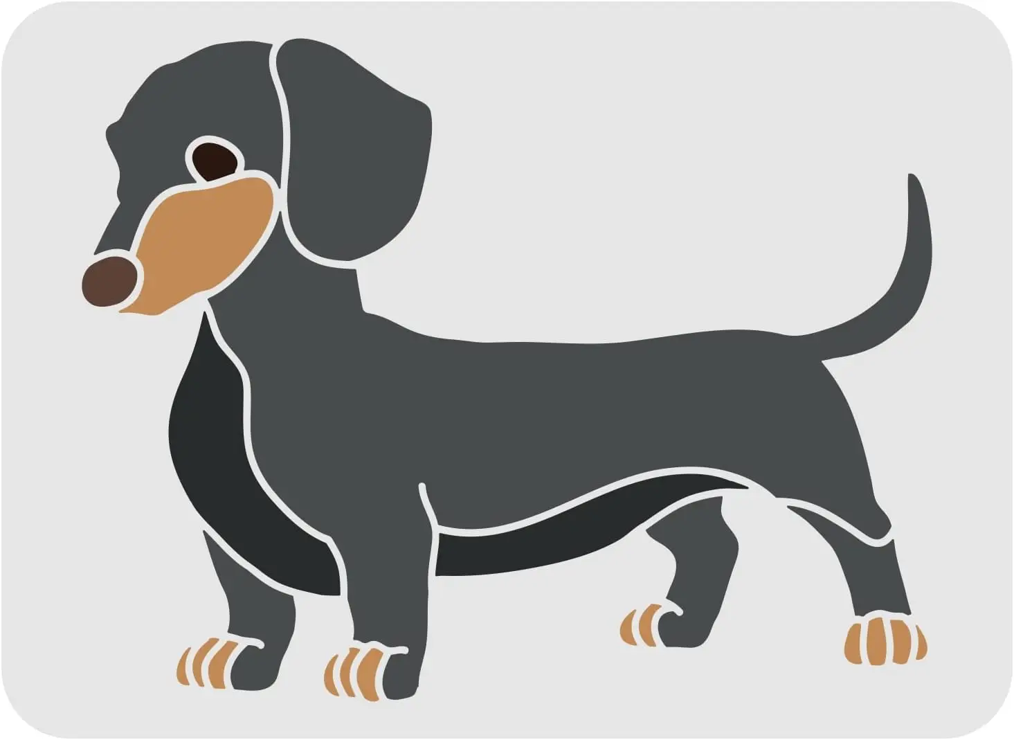 

Трафарет для рисования собак Arricraft