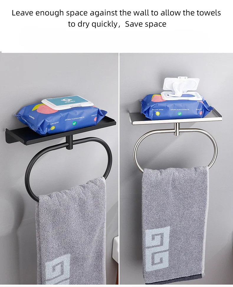 Кольцо для полотенец из нержавеющей стали 304 без пирсинга вешалка аксессуары