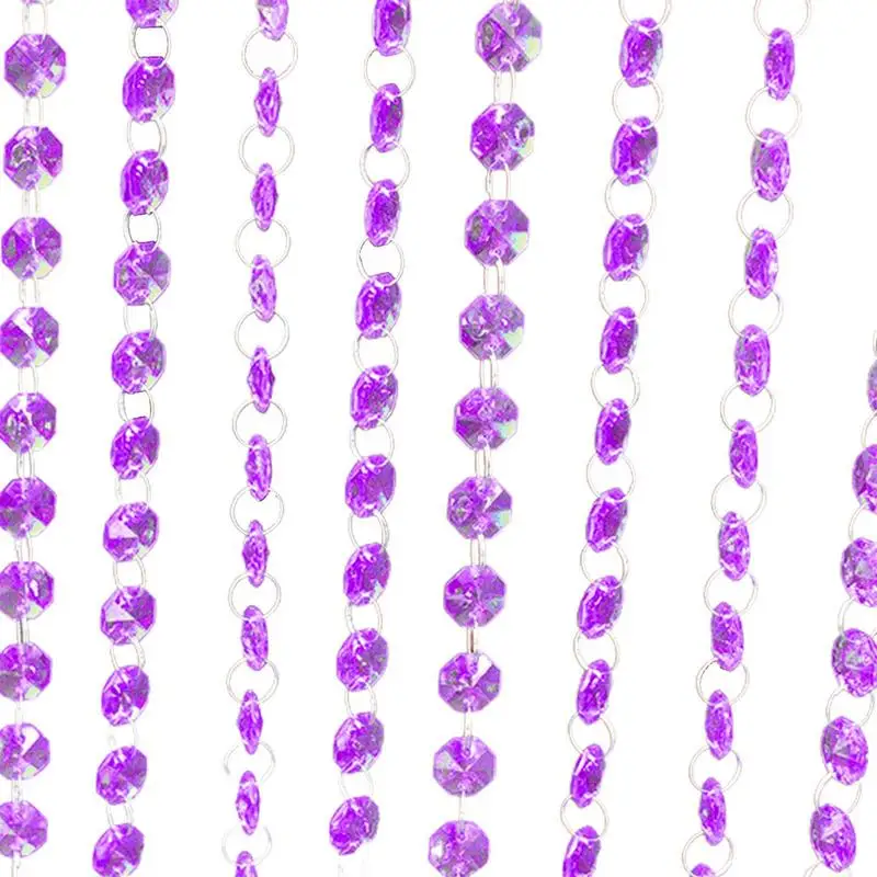 

1m Acrylic Crystal Rhinestone Bead Garland Door Curtain Chandelier Pendant Wall Hangings Home Wedding Decoration DIY Accessories