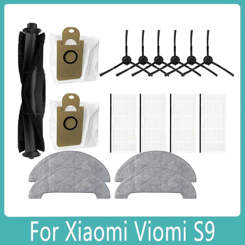 

Dust Bag Filter Main Brush For XIAOMI VIOMI S9 For Proscenic M7 Pro M7 MAX M8 For Uoni V980MAX HONITURE Q6 For Kyvol Cybovac S31