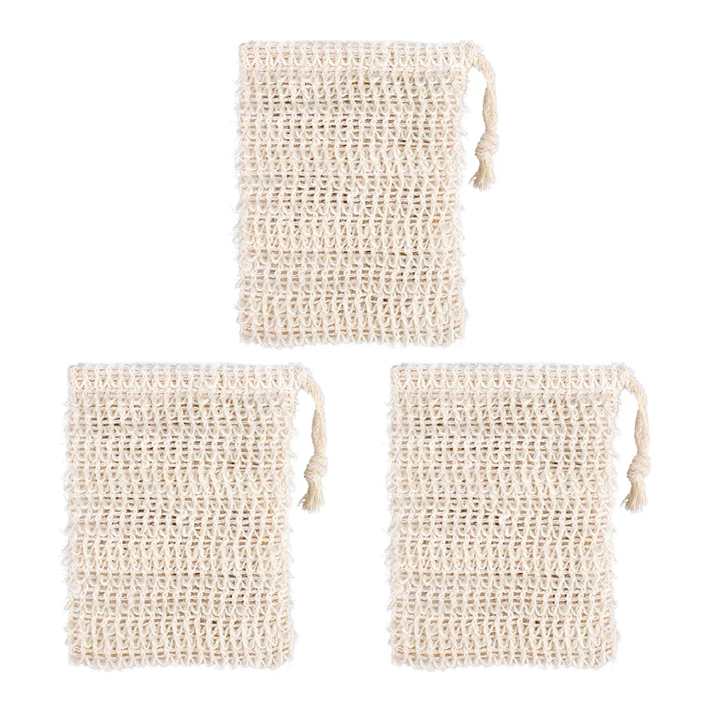

3 Pcs Mesh Organizer Bags Soap Foaming Single Bathing Supply Exfoliating Pocket