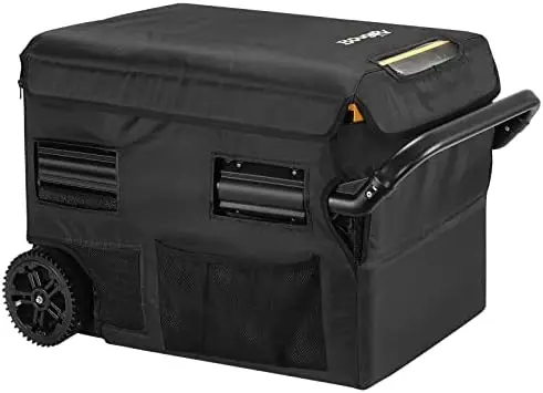 

48 Quart Insulated Protective Cover, 12 Volt Portable Refrigerator Cover for BougeRV CR45 Fridge, Portable Refrigerator Bag for
