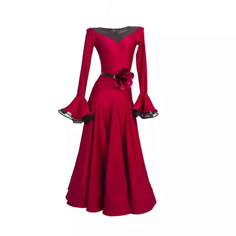 Элегантное платье для вальса 2024 высококачественное бальных танцев женские