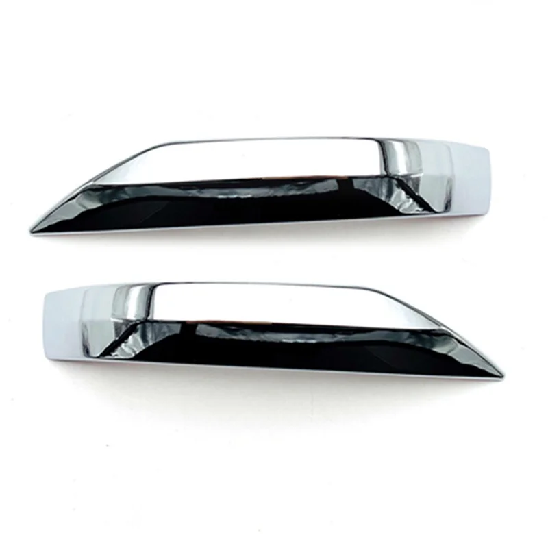 

1Pair ABS Chrome Silver Side Rearview Mirror Strip Cover Trims Sticker for Daihatsu Tanto Custom LA650S/LA660S