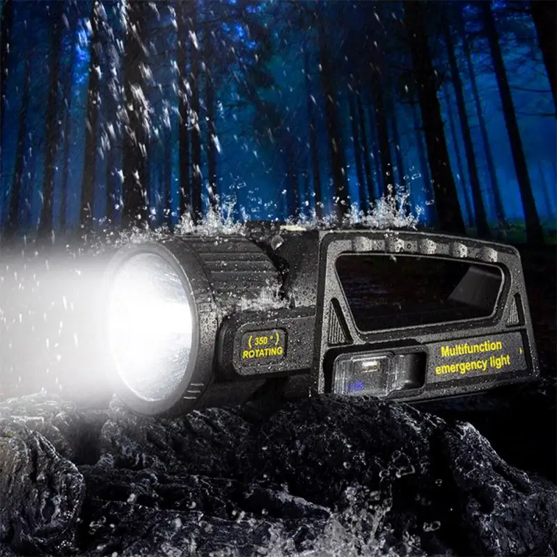 

Super Bright LED Flashlight with Safety Hammer and Strong Magnets Side Light Torch Light Portable Lantern for Adventure Camping