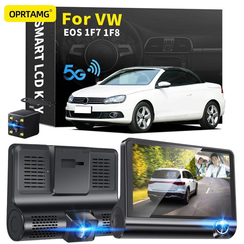 

OPRTAMG Dash Cam 540C6 Car DVR 3 Cameras Lens 4.0 Inch 1080P dashcam For Volkswagen EOS 1F7 1F8 1994-2018 2019 2020 2021 2022