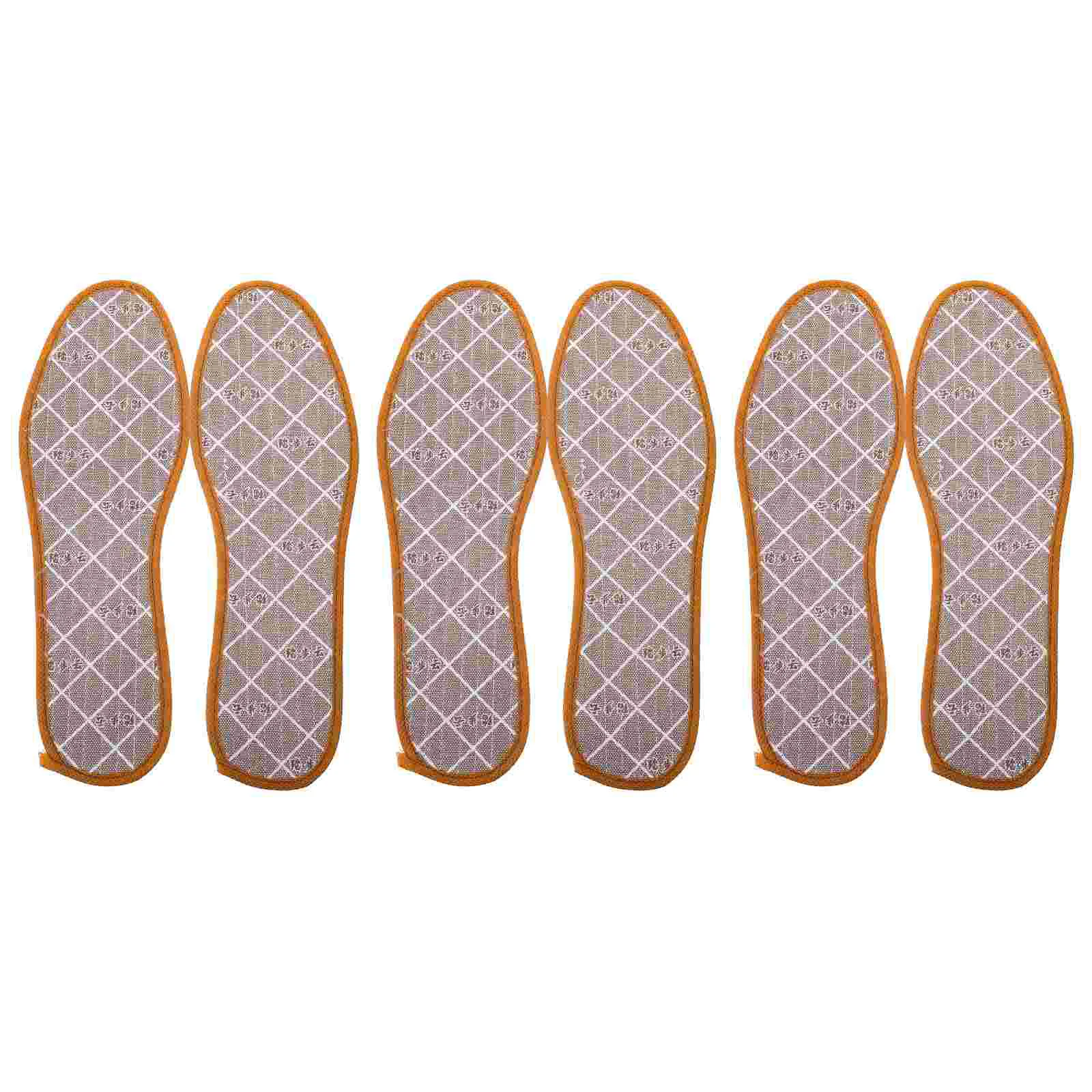 

3 Pairs of Deodorant Shoe Cushions Sweat Absorption Insoles Sports Shoe Pads Foot Care Supplies for Women Men Size 44