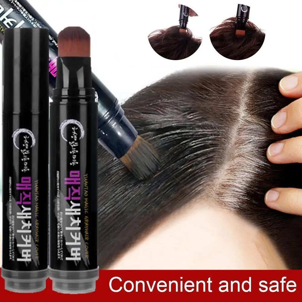 

HEALLOR Temporary Hair Color Brush And Comb Diy Hair Color Cream Color Hair One- Mascara Wax Pen Up Cover White Dye Q1j3