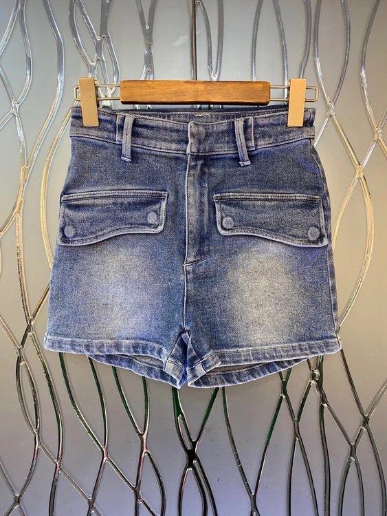

2022 new women fashion loose fashion white high waist hot pants shorts denim casual pants 724