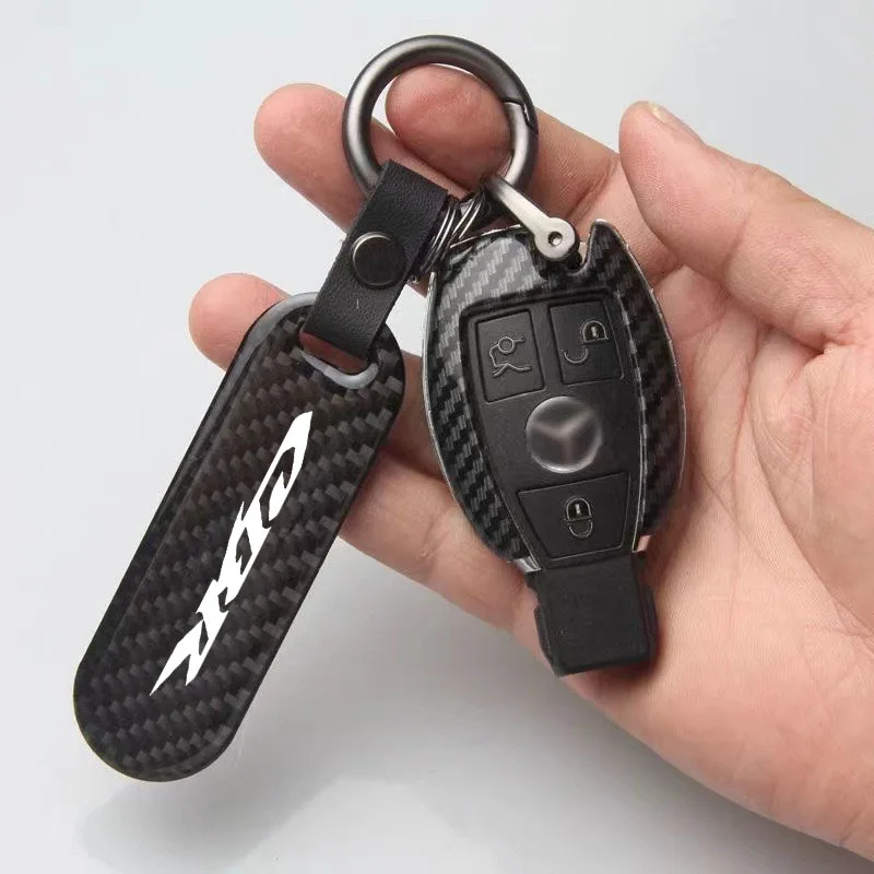 

Fashion High-Grade Fiber Motorcycle Keychain Rotating Horseshoe Rings For HONDA CBR CBR150R CBR250R CBR300R CBR500R CBR650R/F