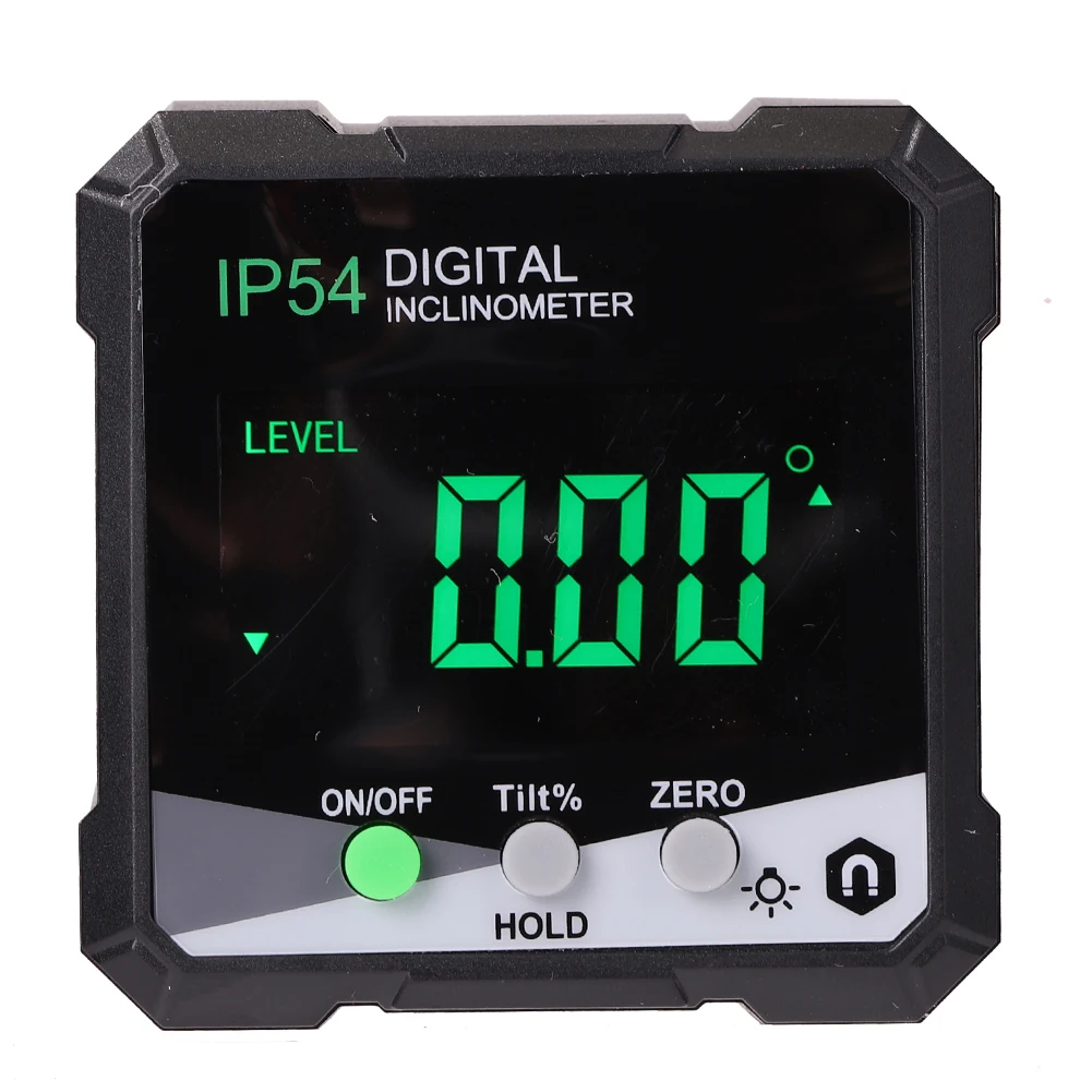 

Precision IP54 Angle Finder Bevel Box LCD Backlight Digital Inclinometer Goniometers 4*90° Magnetic Slope Meter Protractor Tool